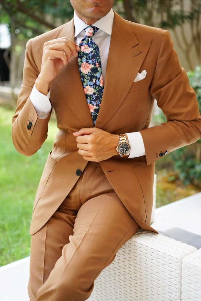 Beige 3 Piece Suit Men Slim Fit Suit Wedding Elegant Suit Sainly– SAINLY